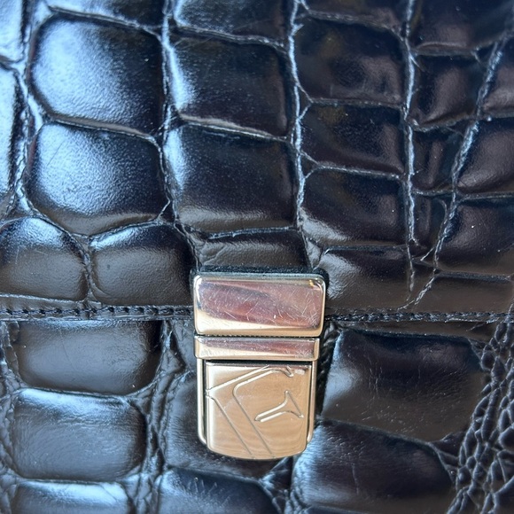 VTG Furla Crocodile-Embossed mini Handbag - Picture 7 of 7